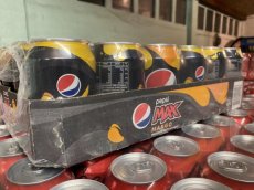 Pepsi Max Mango blikjes, tray 24 x 33cl